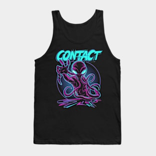 Contact - Neon Alien Tank Top